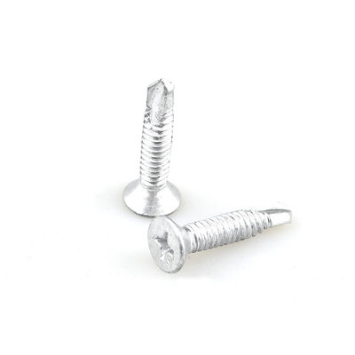Sus410 Sus316 Cabri parafuso terraço Bi Metal A4 Ruspert cabeça plana parafuso auto-perfuração St4.8