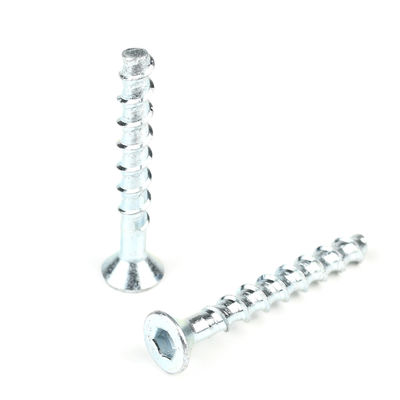 Revestimento de zinco Hex Socket cabeça plana contra-encosto parafusos de concreto de aço inoxidável âncora M8 80mm