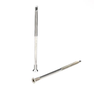 Parafusos Tek de 125 mm parafusos de fio parcial cabeça plana Phillips parafusos de perfuração para camas planas