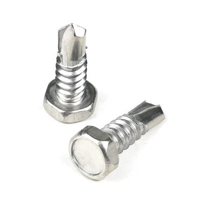 Parafuso de auto-perfuração de cabeça hexadeca de aço inoxidável para instalação rápida e fácil