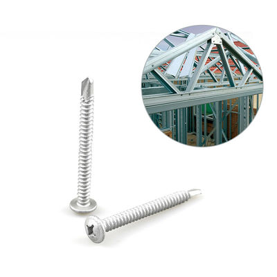 Fixação de estrutura de aço Bi-metal 5.5x60 parafuso de perfuração com cabeça de wafer Phillips Purlin