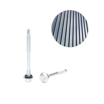 Sistema de Envelope de Estrutura de Aço Parafuso de Autoperfuração 12 X68 com Flange Impermeável INCH