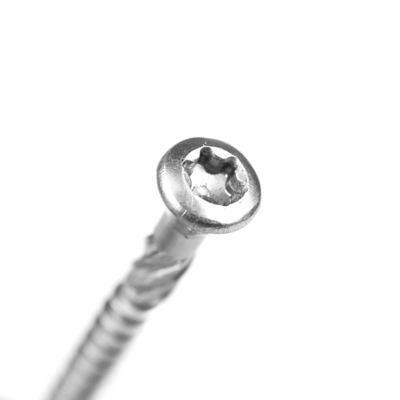 Parafusos de revestimento de aço inoxidável simples A2 Trim Head Torx Chipboard Screw ISO Standard