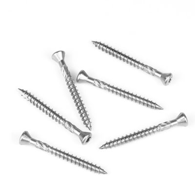 Parafusos de revestimento de aço inoxidável simples A2 Trim Head Torx Chipboard Screw ISO Standard