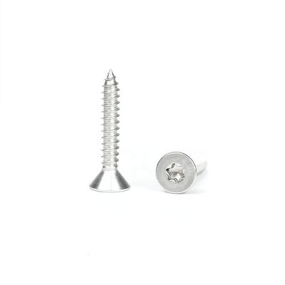 Metric de aço inoxidável ST4.8 * 30mm cabeça de torção plana parafusos de auto-aperto Sus316 ponto afiado parafusos de auto-perfuração