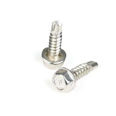 Parafusos de auto-perfuração para estruturas de aço com cabeça hexadeca de aço inoxidável 100% testados por QC