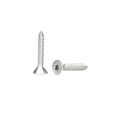 Metric de aço inoxidável ST4.8 * 30mm cabeça de torção plana parafusos de auto-aperto Sus316 ponto afiado parafusos de auto-perfuração