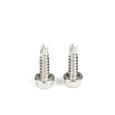 Parafusos de auto-perfuração para estruturas de aço com cabeça hexadeca de aço inoxidável 100% testados por QC