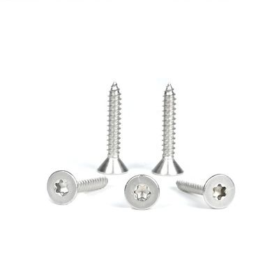 Metric de aço inoxidável ST4.8 * 30mm cabeça de torção plana parafusos de auto-aperto Sus316 ponto afiado parafusos de auto-perfuração