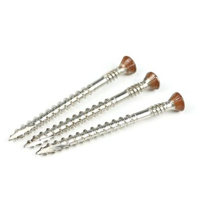 Parafusos de parede seca de 10x65 mm de aço inoxidável 316 Torx de cabeça plana para edifícios de construção de madeira