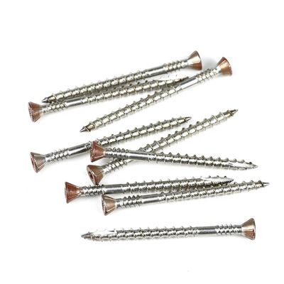 Parafusos de parede seca de 10x65 mm de aço inoxidável 316 Torx de cabeça plana para edifícios de construção de madeira
