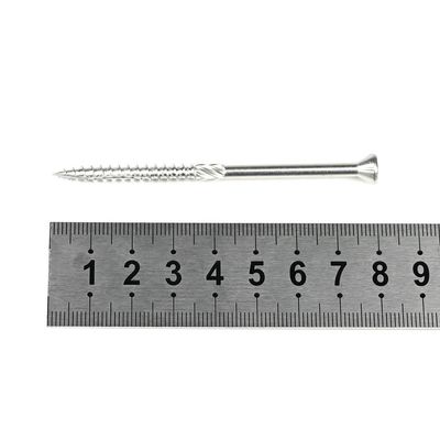 100% Teste de QC INCH parafuso de madeira para corte de porta cabeça plana torx recessos de fio parcial