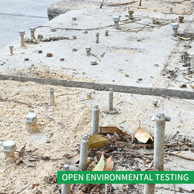 Cabeça hexadecimal revestida de trabalho pesado CSK auto-aperto de concreto parafuso de âncora de rosca para alvenaria