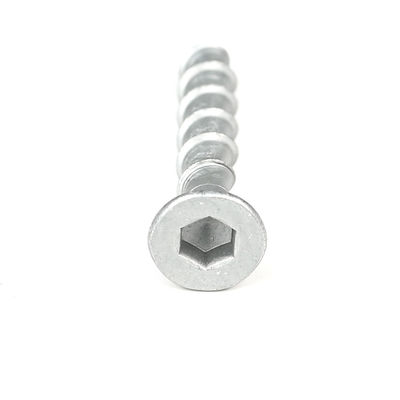 HEX Socket Flat Head Heavy Duty Anchor Bolts de concreto M8 60mm INCH HEX aço inoxidável