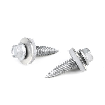 Fixação do assento auto-apertando para o parafuso da lavadora de flange hex ST6.0 25 mm com cabeça plana
