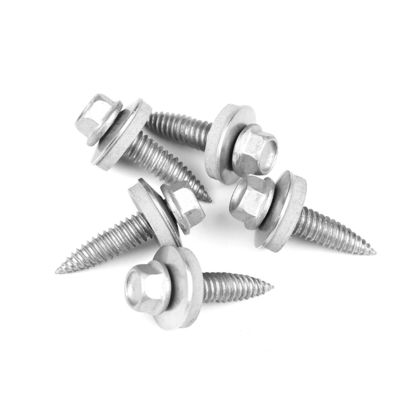 Fixação do assento auto-apertando para o parafuso da lavadora de flange hex ST6.0 25 mm com cabeça plana
