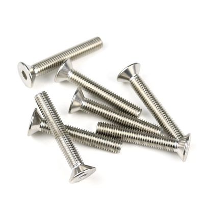 Parafusos de máquina plana de aço inoxidável DIN 7991 parafusos de tomada hexadecimal com suporte personalizado