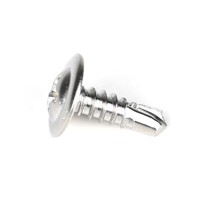 Parafusos de auto-perfuração de cabeça de wafer Phillips aço inoxidável 410 M4.2x13mm GB padrão