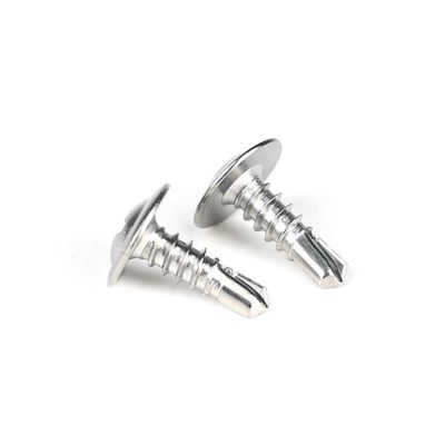 Parafusos de auto-perfuração de cabeça de wafer Phillips aço inoxidável 410 M4.2x13mm GB padrão