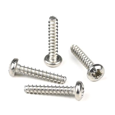 Parafusos de auto-aperto de aço inoxidável M3.5x18mm com acionamento Pozidriv e acabamento simples