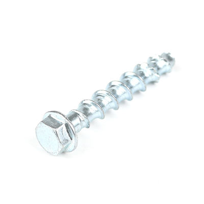 M8x60mm para parafusos de betão de cabeça HEX de flange com acabamento liso e material de aço carbono