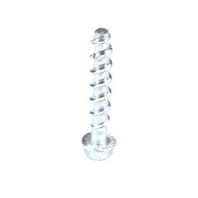 M8x60mm para parafusos de betão de cabeça HEX de flange com acabamento liso e material de aço carbono