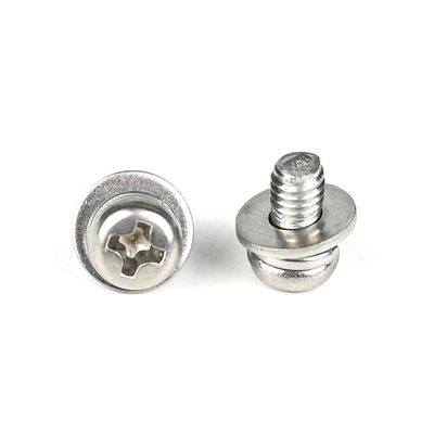 Parafusos de máquinas de cabeça de panela de aço inoxidável 304 Phillips M4x12mm para renovação de edifícios