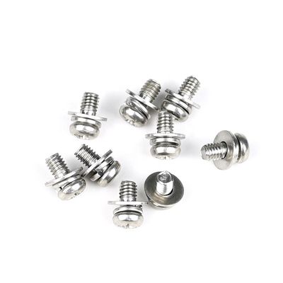 Parafusos de máquinas de cabeça de panela de aço inoxidável 304 Phillips M4x12mm para renovação de edifícios