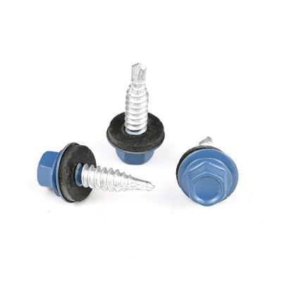 Parafusos de perfuração bi-metálicos A2 SS personalizados com flange hexadecimal e função de perfuração automática