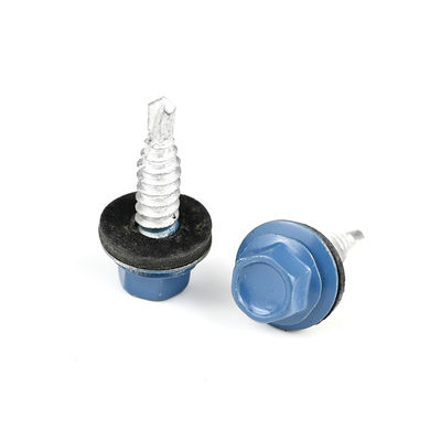 Parafusos de perfuração bi-metálicos A2 SS personalizados com flange hexadecimal e função de perfuração automática
