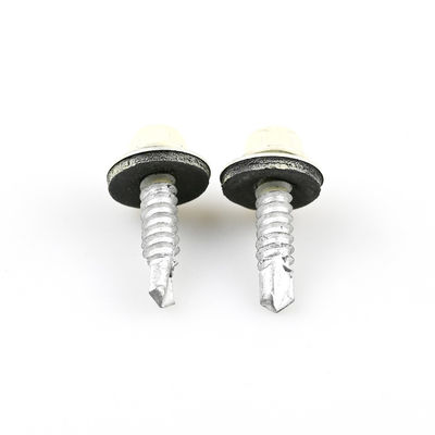 Parafusos de auto-perfuração de costura em pé Ss304 Bimetal com vedação EPDM 5.5x25