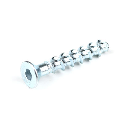 Parafusos de fixação de betão para parafusos de aço carbono M6x50mm Hex Socket Flat Head para pagamento T/T