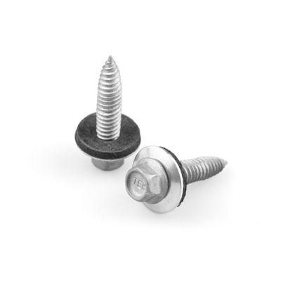 100% QC testado Bi Metal Self Tapping Sheet Metal Screw 6x25 com Epdm Washer Hex Head