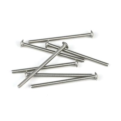 ISO Standard Zinc Finish M4 Botão Phillips cabeça de máquina parafuso 65mm aço inoxidável SS304