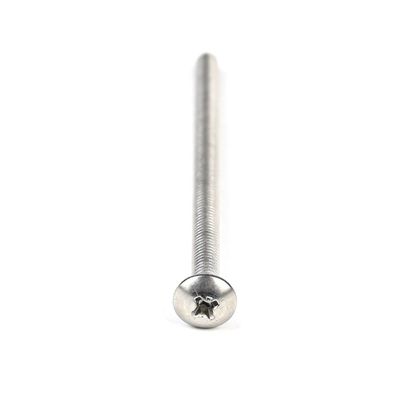 ISO Standard Zinc Finish M4 Botão Phillips cabeça de máquina parafuso 65mm aço inoxidável SS304