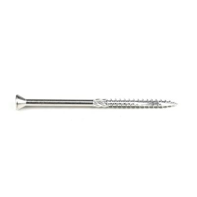 Parafusos de revestimento de pavimentos de madeira de 80 mm com acabamento Ruspert e tipo de unidade Phillips Cross Recess