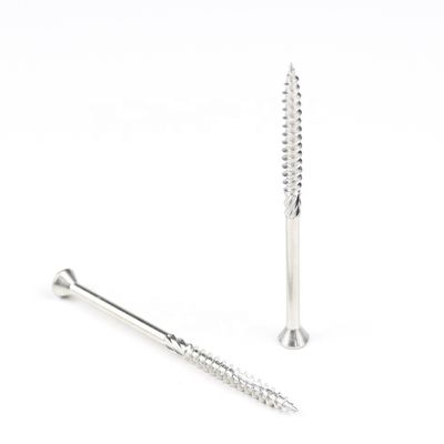 Parafusos de revestimento de pavimentos de madeira de 80 mm com acabamento Ruspert e tipo de unidade Phillips Cross Recess