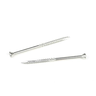 Parafusos de revestimento de pavimentos de madeira de 80 mm com acabamento Ruspert e tipo de unidade Phillips Cross Recess