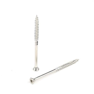 Parafusos de revestimento de pavimentos de madeira de 80 mm com acabamento Ruspert e tipo de unidade Phillips Cross Recess