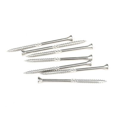 Parafusos de revestimento de pavimentos de madeira de 80 mm com acabamento Ruspert e tipo de unidade Phillips Cross Recess