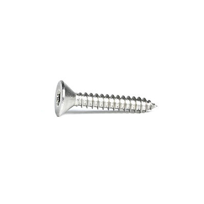 Finitura simples Torx Flat Countersunk parafusos auto-apertados 316 aço inoxidável para madeira