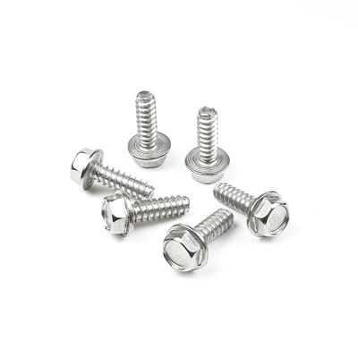 T/T Prazo de pagamento 304 Ferro inoxidável parafuso hexadecimal parafuso de cauda plana parafuso de auto-aperto 14 x3/4