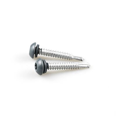 Parafusos de auto-perfuração com máquina de lavar de Epdm preta e motor de torque de aço inoxidável