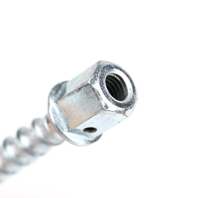 Tráfego Ferroviário M10 80 mm Rodas de fio de revestimento Flange Hex Tornillos De Anclaje Ancoras de parafuso de concreto para sistema de ventilação de aquecimento