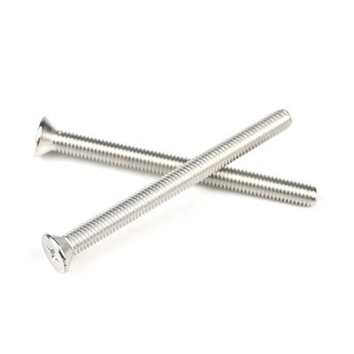 Metric SUS316 M5 Machine Screw 70mm Flat Phillips Din965 para aquecedor de água solar fácil