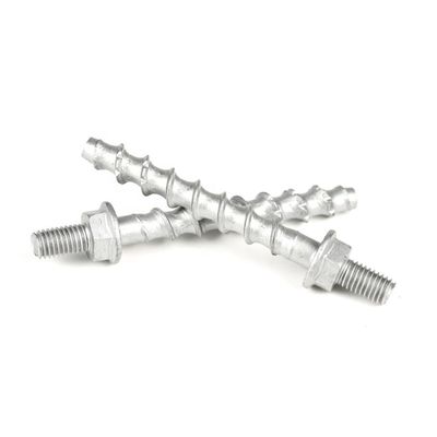 Revestimento antirruído de zinco Ancoras de cabeça dupla Parafuso de alvenaria SS410 parafuso de concreto de aço inoxidável