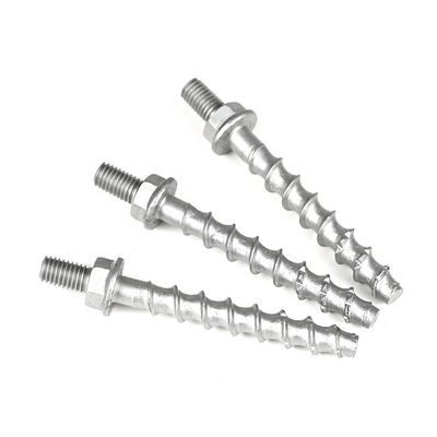 Revestimento antirruído de zinco Ancoras de cabeça dupla Parafuso de alvenaria SS410 parafuso de concreto de aço inoxidável