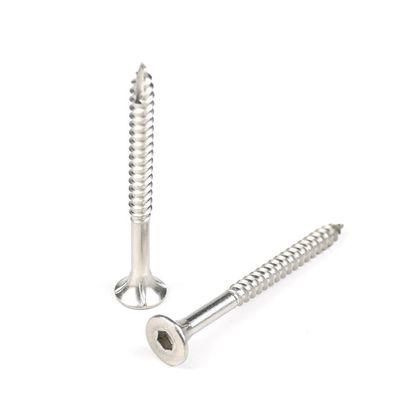 304 aço inoxidável Hexagon Socket Hardware Screw 75mm para construção de construção de madeira