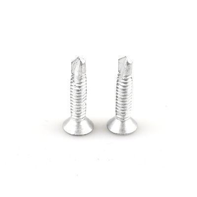 Sus410 Sus316 Cabri parafuso terraço Bi Metal A4 Ruspert cabeça plana parafuso auto-perfuração St4.8