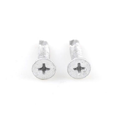 Sus410 Sus316 Cabri parafuso terraço Bi Metal A4 Ruspert cabeça plana parafuso auto-perfuração St4.8